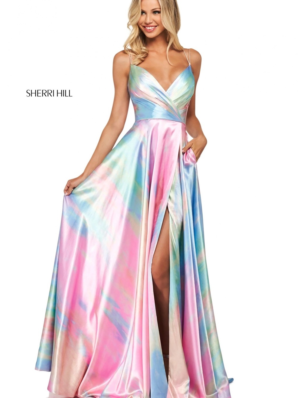 Sherri Hill 53825 Rainbow Gown